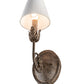 Meyda Lighting Antonia 5" Corinth Wall Sconce With White Parchment Shade