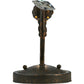 Meyda Lighting Antonia 5" Gilded Tobacco Wall Sconce With Amber Faux Candlelight