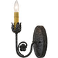 Meyda Lighting Antonia 5" Graphite Pewter Wall Sconce With Ivory Faux Candlelight