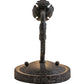 Meyda Lighting Antonia 5" Graphite Pewter Wall Sconce With Ivory Faux Candlelight