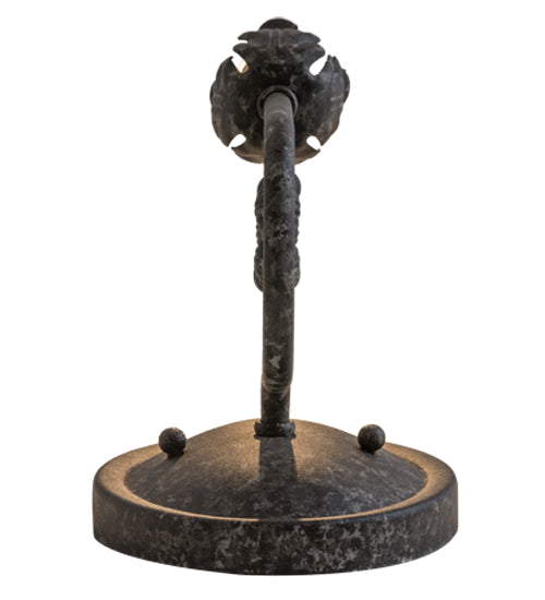 Meyda Lighting Antonia 5" Graphite Pewter Wall Sconce With Ivory Faux Candlelight