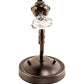 Meyda Lighting Antonia 5" Mahogany Bronze Wall Sconce With Amber Faux Candlelight