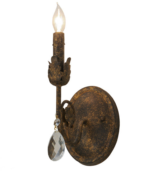 Meyda Lighting Antonia 5" Old Gold Wall Sconce