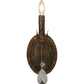 Meyda Lighting Antonia 5" Old Gold Wall Sconce