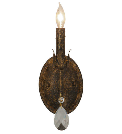 Meyda Lighting Antonia 5" Old Gold Wall Sconce
