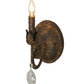 Meyda Lighting Antonia 5" Old Gold Wall Sconce
