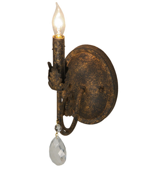 Meyda Lighting Antonia 5" Old Gold Wall Sconce