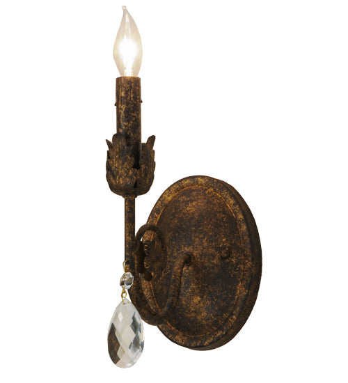 Meyda Lighting Antonia 5" Old Gold Wall Sconce