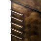 Meyda Lighting Aploks 36" 4-Light Chemical Burnished Brass Bollard Outdoor Post Mount Light With White Stataurio Idalight Shade