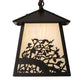 Meyda Lighting Apple Branch 14" Oil Rubbed Bronze Wall Sconce With Bleached Honey Onyx Acrylic Shade