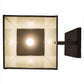 Meyda Lighting Apple Branch 14" Oil Rubbed Bronze Wall Sconce With Bleached Honey Onyx Acrylic Shade