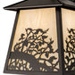 Meyda Lighting Apple Branch 14" Oil Rubbed Bronze Wall Sconce With Bleached Honey Onyx Acrylic Shade