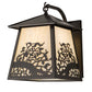 Meyda Lighting Apple Branch 14" Oil Rubbed Bronze Wall Sconce With Bleached Honey Onyx Acrylic Shade
