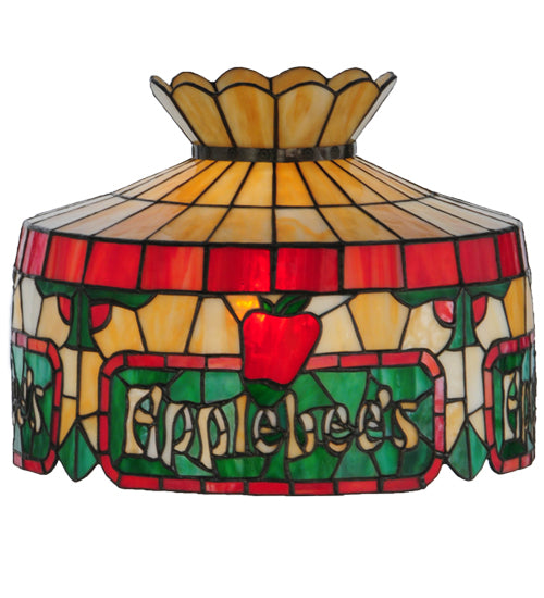 Meyda Lighting Applebee's 16" Personalized Multi-Colored Shade Glass