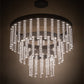 Meyda Lighting Aquagen 60" 3-Tier LED Gunmetal Gray Chandelier With Clear Shade Glass