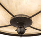 Meyda Lighting Arabesque 26" 4-Light Smoke Semi-flush Mount Light With Creme Carrara Idalight Shade