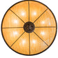 Meyda Lighting Arabesque 48" 8-Light Baroque Semi-flush Mount Light With Ambra Siena Idalight Shade Glass