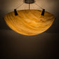 Meyda Lighting Araneta 37" 4-Light Oil Rubbed Bronze Semi-flush Mount Light With Travertine Idalight Shade Glass