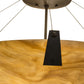 Meyda Lighting Araneta 37" 4-Light Oil Rubbed Bronze Semi-flush Mount Light With Travertine Idalight Shade Glass