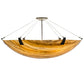 Meyda Lighting Araneta 49" 6-Light Oil Rubbed Bronze Semi-flush Mount Light With Travertine Idalight Shade Glass