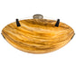 Meyda Lighting Araneta 49" 6-Light Oil Rubbed Bronze Semi-flush Mount Light With Travertine Idalight Shade Glass