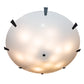 Meyda Lighting Araneta 72" 14-Light Gunmetal Gray Semi-flush Mount Light With White Statuario Idalight Shade