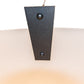 Meyda Lighting Araneta 72" 14-Light Gunmetal Gray Semi-flush Mount Light With White Statuario Idalight Shade
