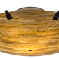 Meyda Lighting Araneta 72" 14-Light Oil Rubbed Bronze Semi-flush Mount Light With Travertine Idlaight Shade Glass