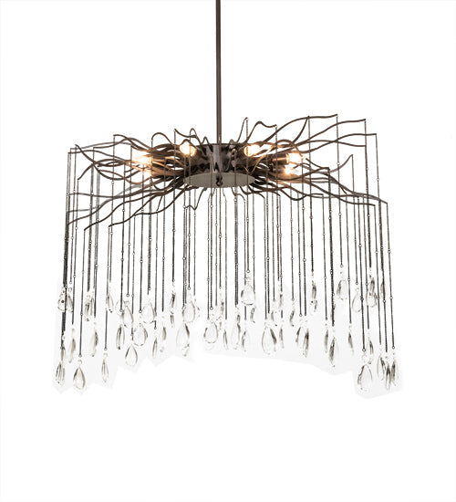 Meyda Lighting Aranha 48" 8-Light Dark Bronze Chandelier