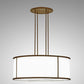Meyda Lighting Arcas 48" 10-Light Rustic Iron Pendant Light With White Statuario Idalight Shade