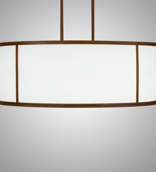 Meyda Lighting Arcas 48" 10-Light Rustic Iron Pendant Light With White Statuario Idalight Shade