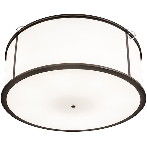 Meyda Lighting Arcas 48" 8-Light Timeless Bronze Semi-flush Mount Light With White Statuario Idalight Shade Glass