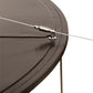 Meyda Lighting Arcas 48" 8-Light Timeless Bronze Semi-flush Mount Light With White Statuario Idalight Shade Glass