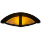 Meyda Lighting Arco 16" LED Timeless Bronze Wall Sconce With Beige Tawnyrock Idalight Shade Glass