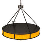 Meyda Lighting Arco 36" 8-Light LED Timeless Bronze Pendant Light With Beige Tawnyrock Idalight Shade Glass