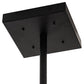 Meyda Lighting Arendelle 48"Sq 33-Light Solar Black Chandelier With Clear Shade Glass