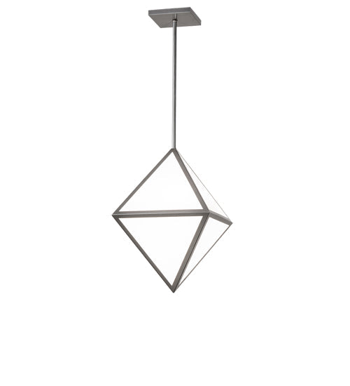Meyda Lighting Argyle 26" 5-Light Nickel Pendant Light With White Statuario Idalight Shade