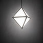 Meyda Lighting Argyle 26" 5-Light Nickel Pendant Light With White Statuario Idalight Shade