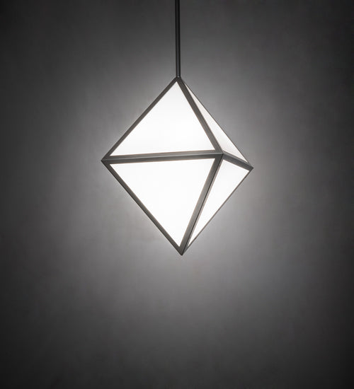 Meyda Lighting Argyle 26" 5-Light Nickel Pendant Light With White Statuario Idalight Shade