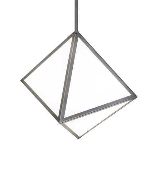 Meyda Lighting Argyle 26" 5-Light Nickel Pendant Light With White Statuario Idalight Shade