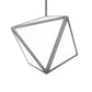 Meyda Lighting Argyle 26" 5-Light Nickel Pendant Light With White Statuario Idalight Shade
