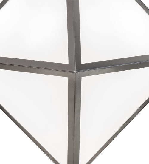 Meyda Lighting Argyle 26" 5-Light Nickel Pendant Light With White Statuario Idalight Shade
