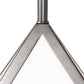 Meyda Lighting Argyle 26" 5-Light Nickel Pendant Light With White Statuario Idalight Shade