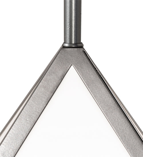 Meyda Lighting Argyle 26" 5-Light Nickel Pendant Light With White Statuario Idalight Shade