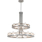 Meyda Lighting Arion 52" 24-Light Nickel Chandelier With Clear Seeded Shade Glass