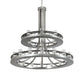 Meyda Lighting Arion 52" 24-Light Nickel Chandelier With Clear Seeded Shade Glass