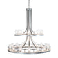 Meyda Lighting Arion 52" 24-Light Nickel Chandelier With Clear Seeded Shade Glass