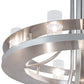 Meyda Lighting Arion 52" 24-Light Nickel Chandelier With Clear Seeded Shade Glass