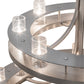 Meyda Lighting Arion 52" 24-Light Nickel Chandelier With Clear Seeded Shade Glass