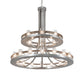 Meyda Lighting Arion 52" 24-Light Nickel Chandelier With Clear Seeded Shade Glass